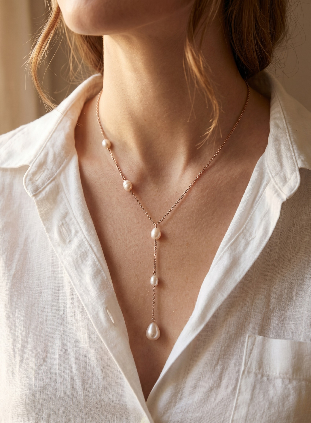 Olivia Sydney - Pearl Pendant Necklace