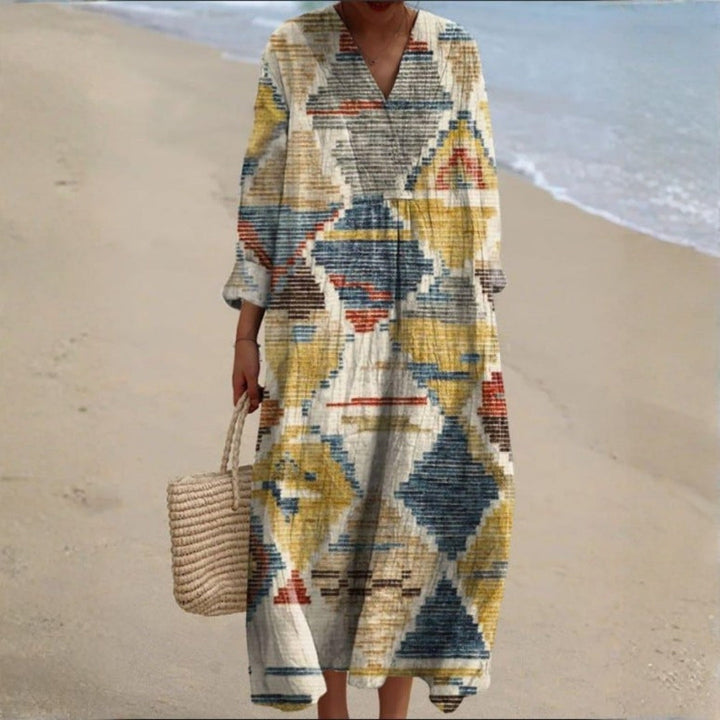 Olivia Sydney - Bohemian-Inspired Dress with Ethnic Prints