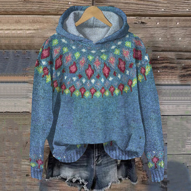 Olivia Sydney - Warm Nordic Hooded Sweater