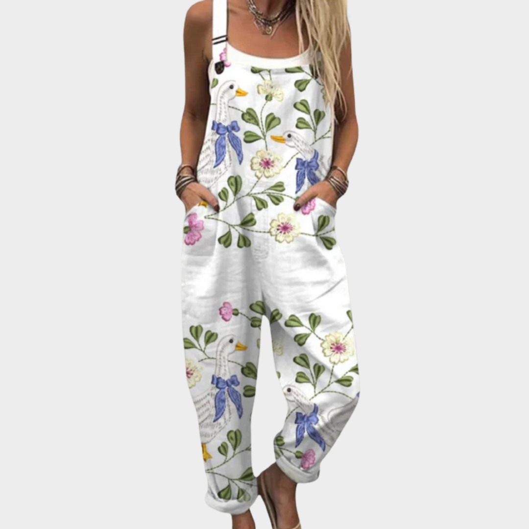 Olivia Sydney - Comfortable Printed Jumpsuit