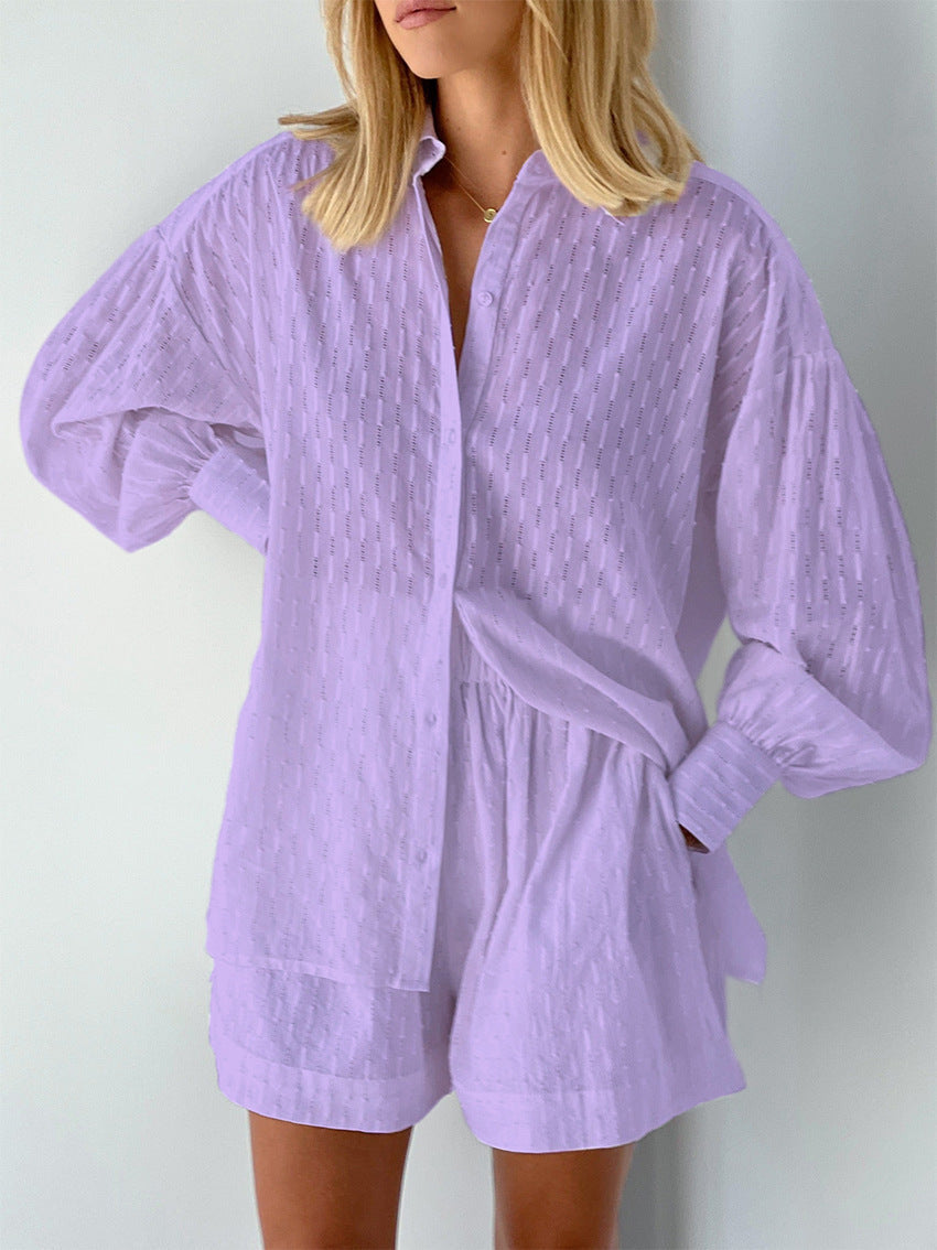 Olivia Sydney - Chic Shirt and Shorts Set