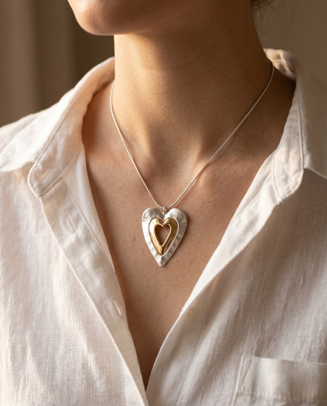 Olivia Sydney - Double Heart Necklace