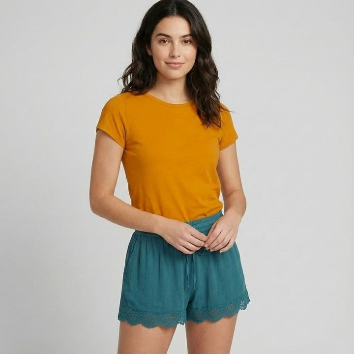 Olivia Sydney - Light Cotton Shorts with Elastic Waistband for Summer Comfort