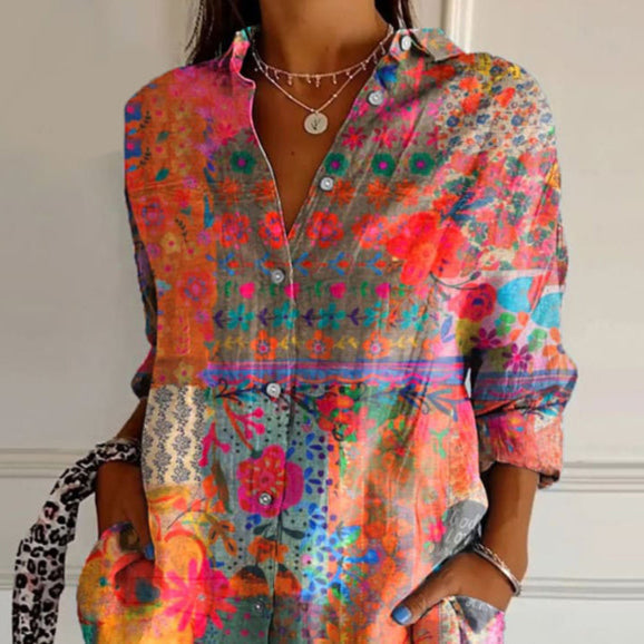 Olivia Sydney - Elegant Floral Print Blouse