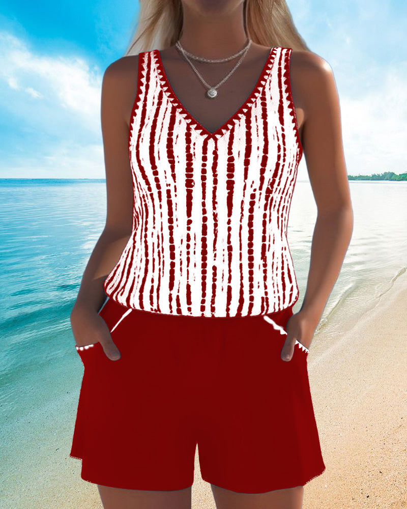 Olivia Sydney - Casual Style Tankini Set
