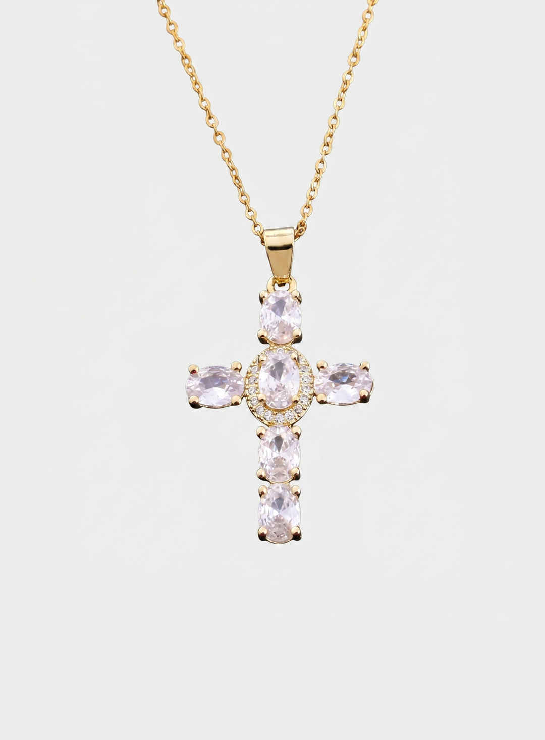 Olivia Sydney - Crystal Cross Light Necklace