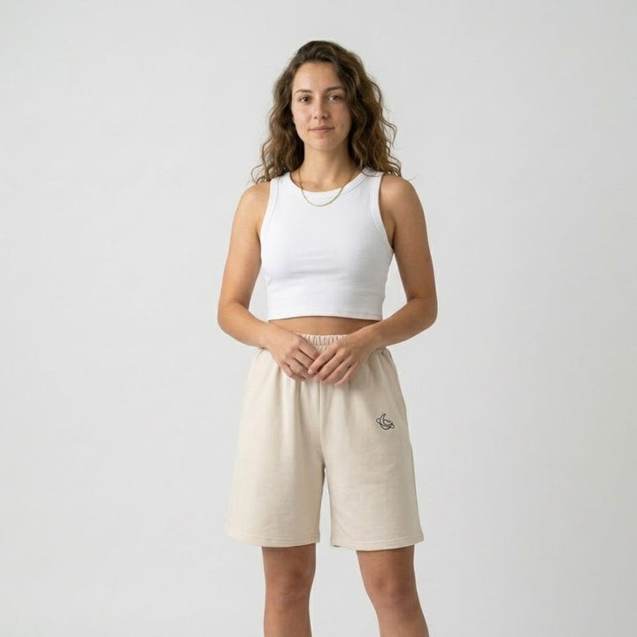 Olivia Sydney - Relaxed Fit Wide Leg Shorts with Elastic Waist