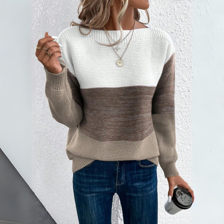 Olivia Sydney - Elegant Tricolor Sweater