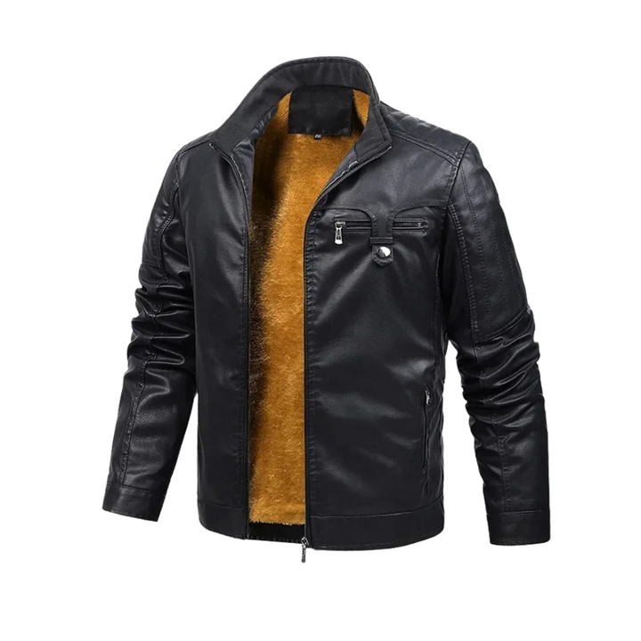 Olivia Sydney - Retro Wool Lined Leather Jacket