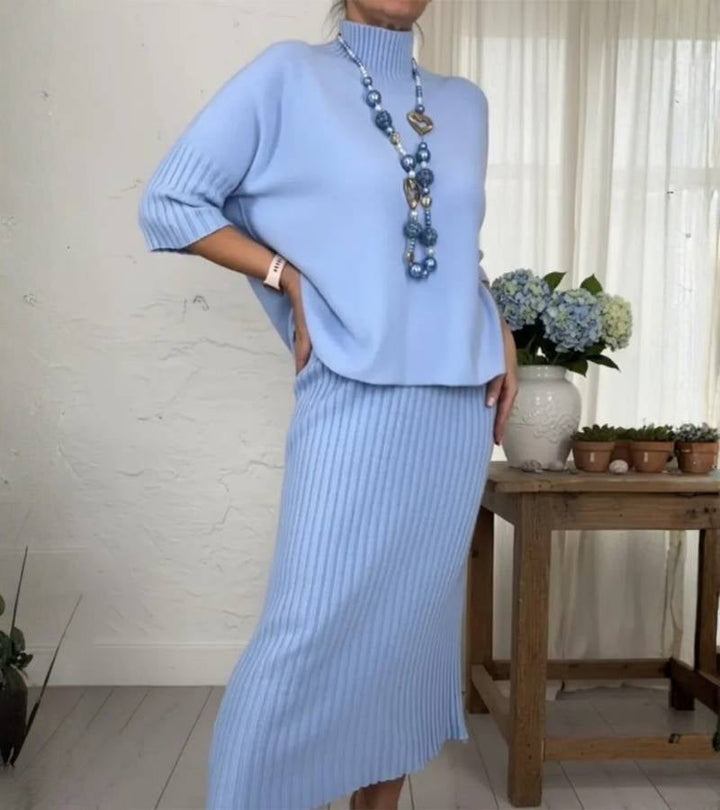 Olivia Sydney - Knit Set with Corduroy Skirt