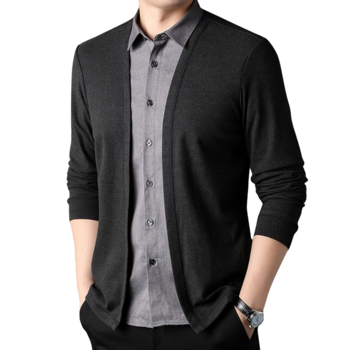 Olivia Sydney - 2-in-1 Shirt and Knit Jacket