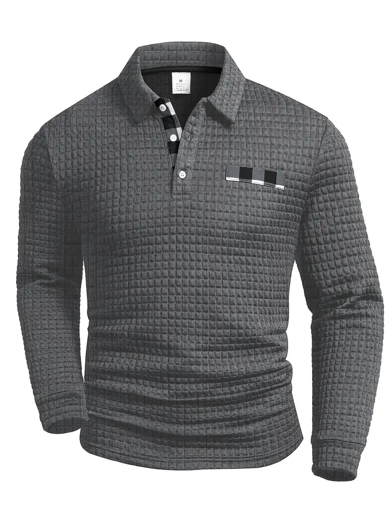 Olivia Sydney - Textured Polo Sweater