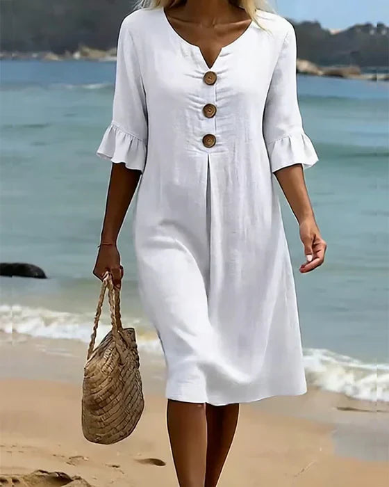 Olivia Sydney - Casual Dress with Buttons