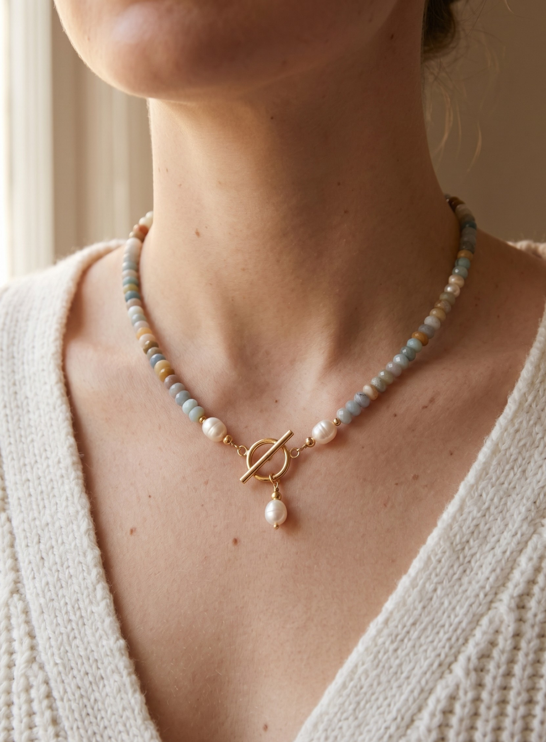 Olivia Sydney - Pearl and Nature Colors Necklace