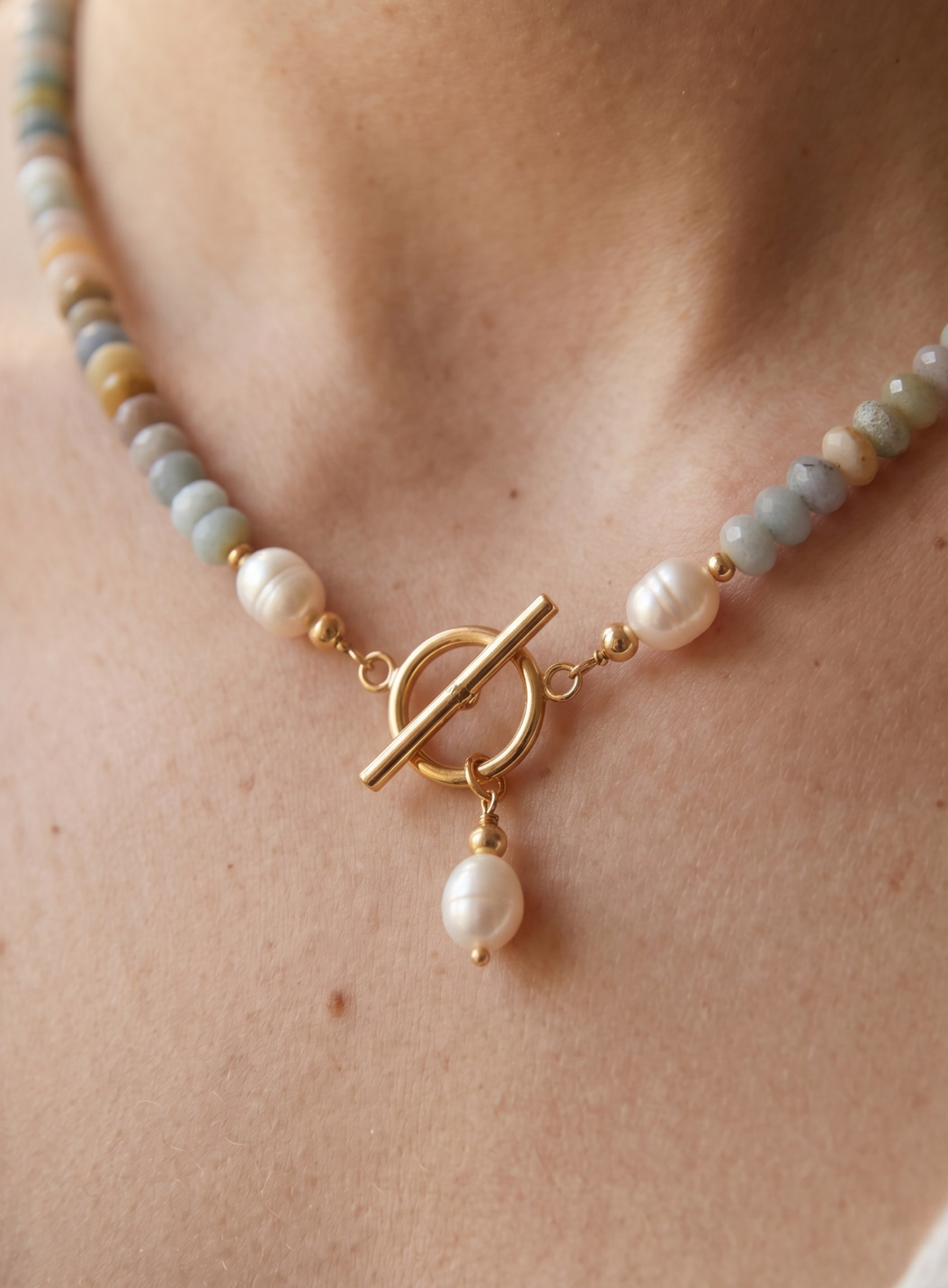 Olivia Sydney - Pearl and Nature Colors Necklace