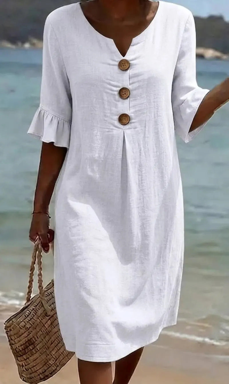 Olivia Sydney - Casual Dress with Buttons