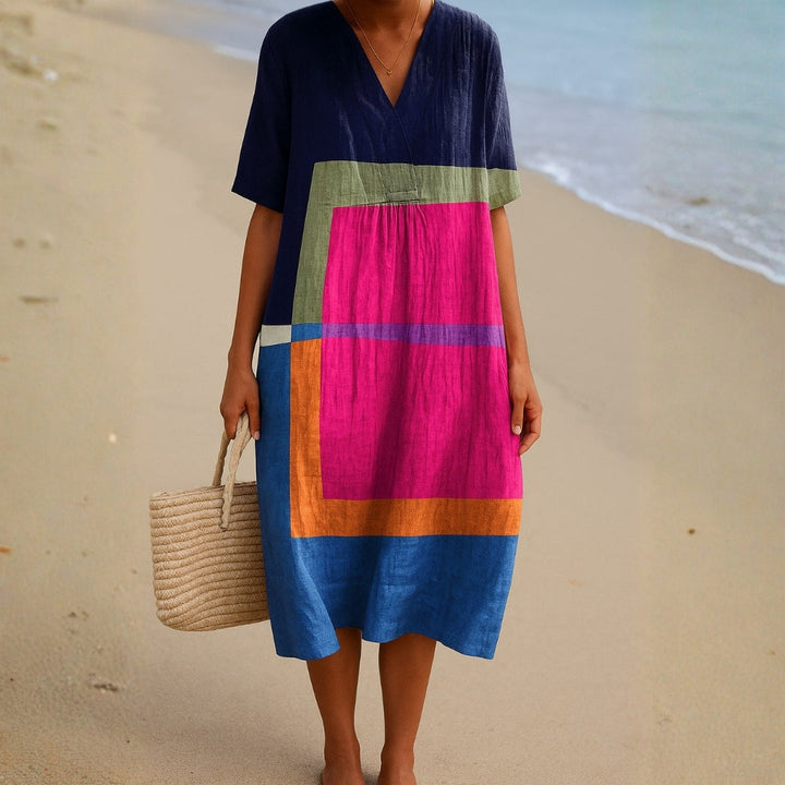 Olivia Sydney - Vibrant Color Block Dress
