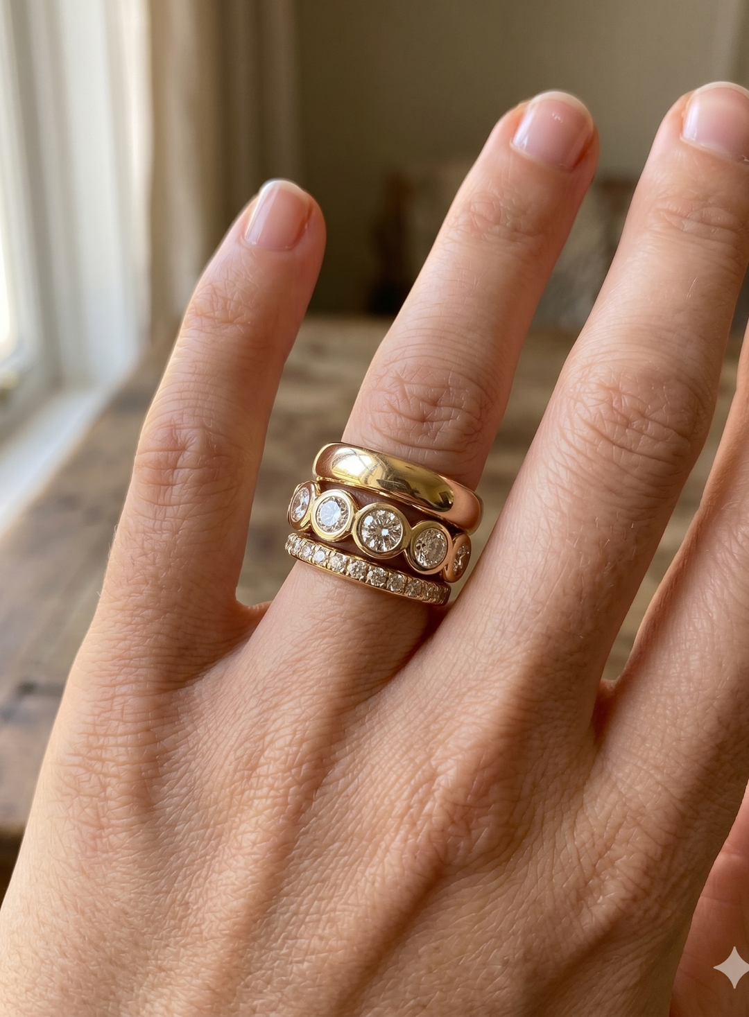 Olivia Sydney - Timeless Shine Ring Set