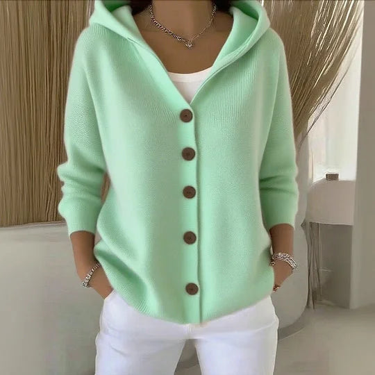 Olivia Sydney - Hooded Vest with Buttons