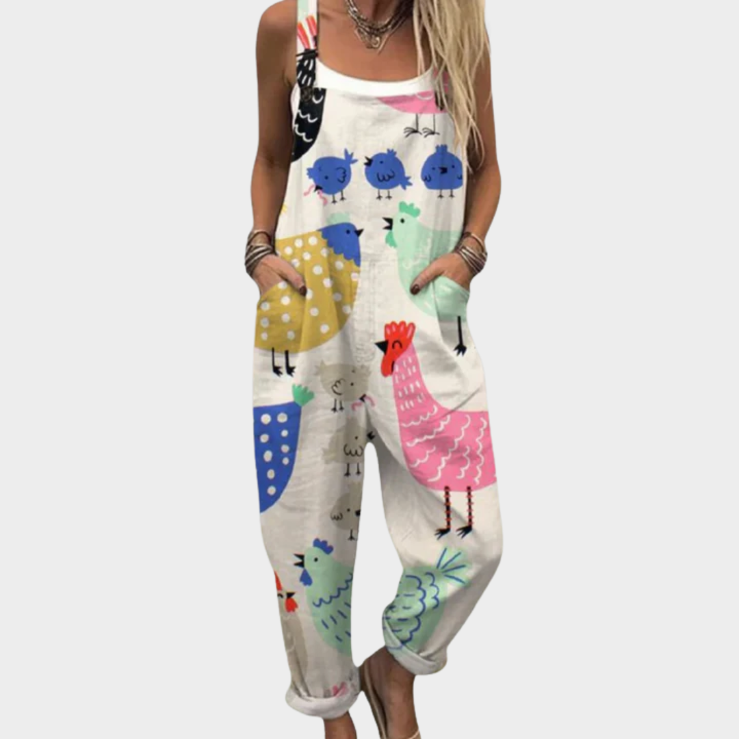 Olivia Sydney - Comfortable Printed Jumpsuit