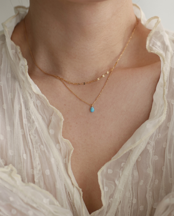 Olivia Sydney - Blue Drop Necklace