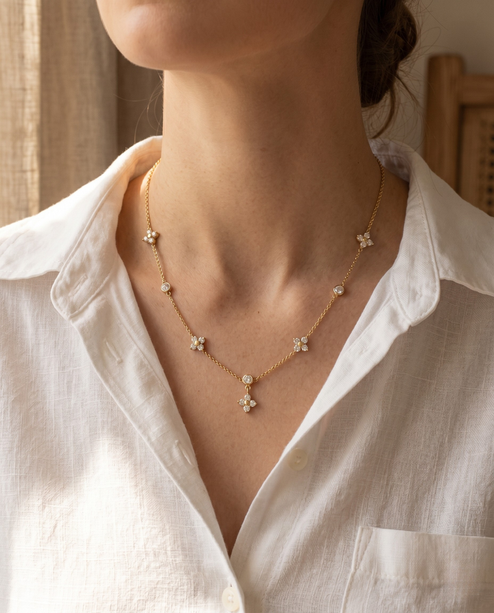 Olivia Sydney - Glowing Flowers Necklace