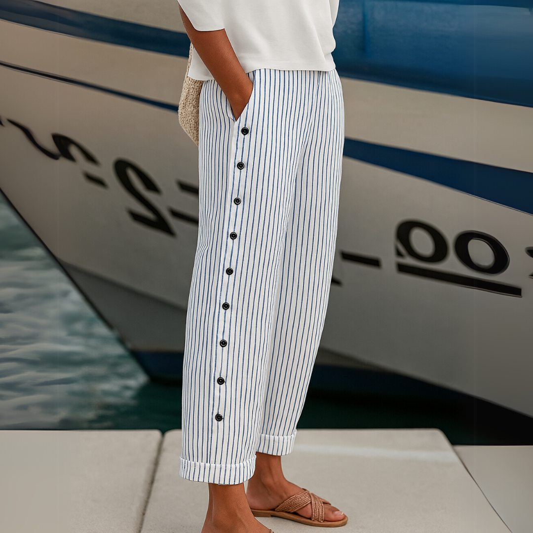 Olivia Sydney - Casual Pants with Buttons