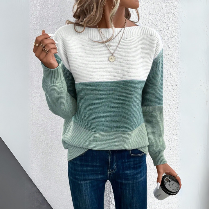 Olivia Sydney - Elegant Tricolor Sweater
