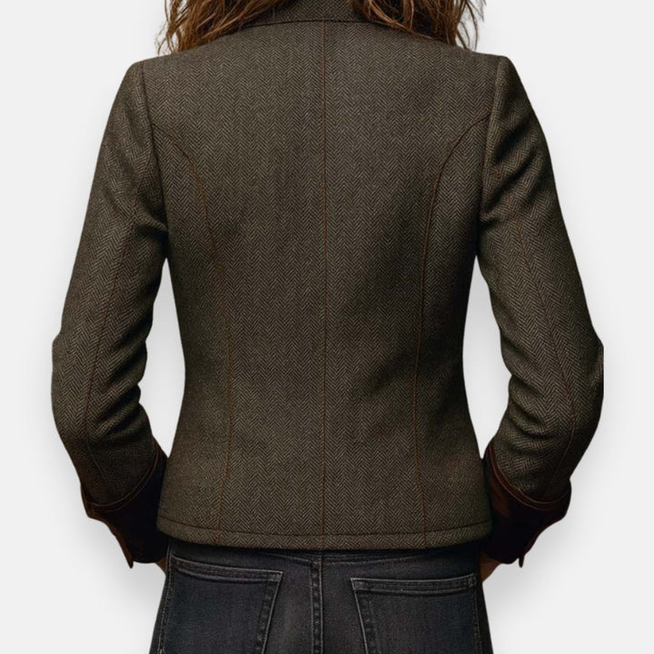 Olivia Sydney - Elegant coat with velvet details