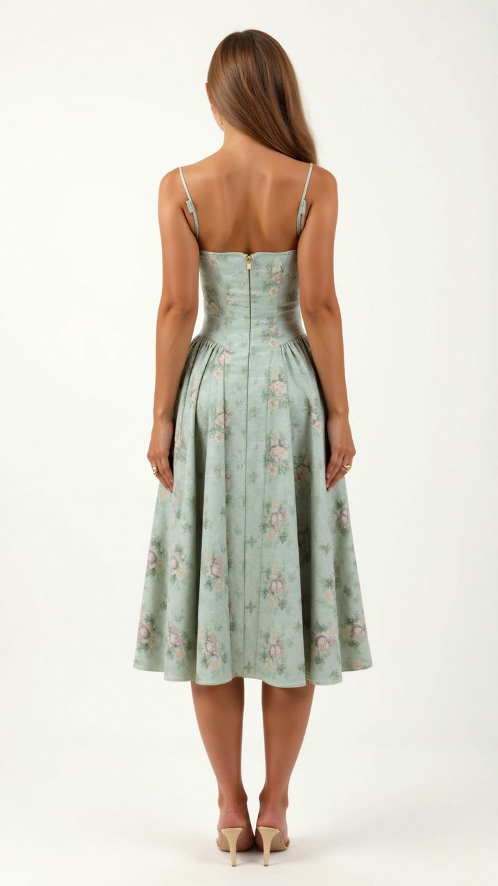 Olivia Sydney - Structured Bodice Midi Dress