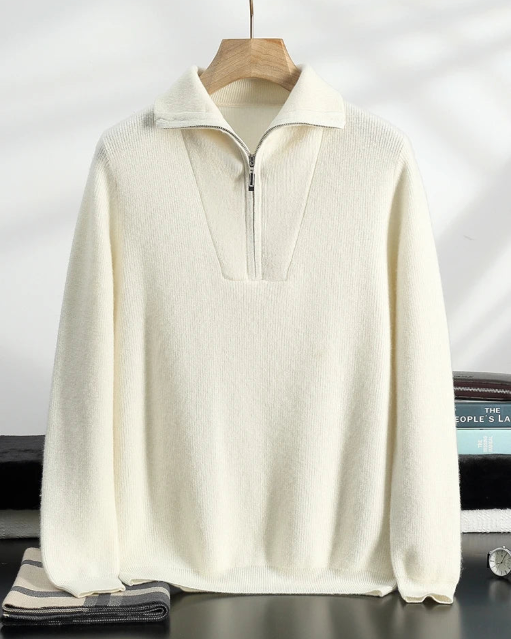 Olivia Sydney - Cashmere Half-Zip Sweater
