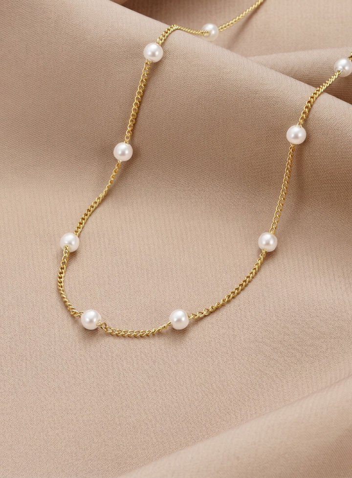 Olivia Sydney - Pearl Line Necklace