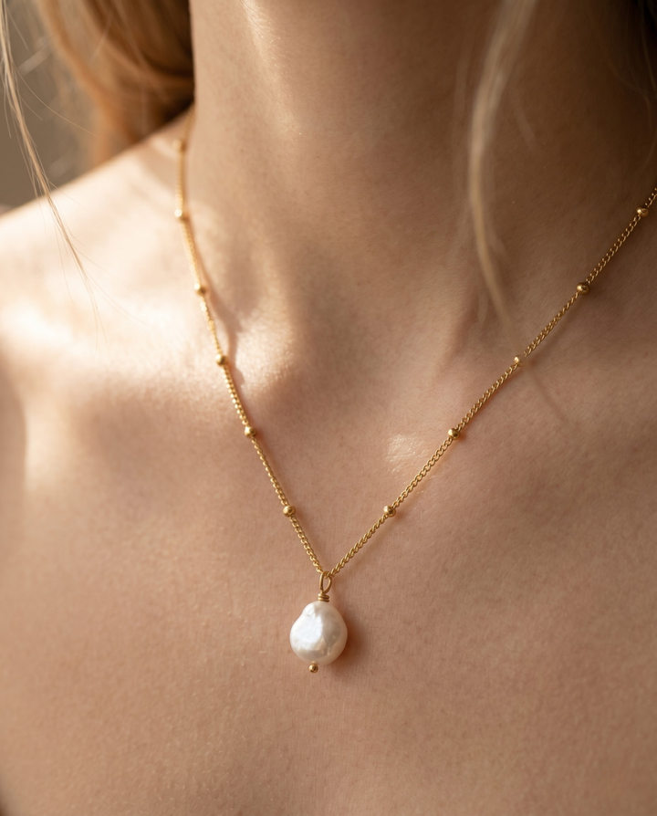 Olivia Sydney - Pearl Drop Necklace