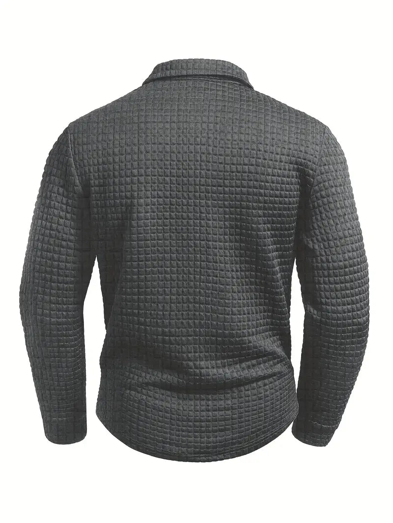 Olivia Sydney - Textured Polo Sweater