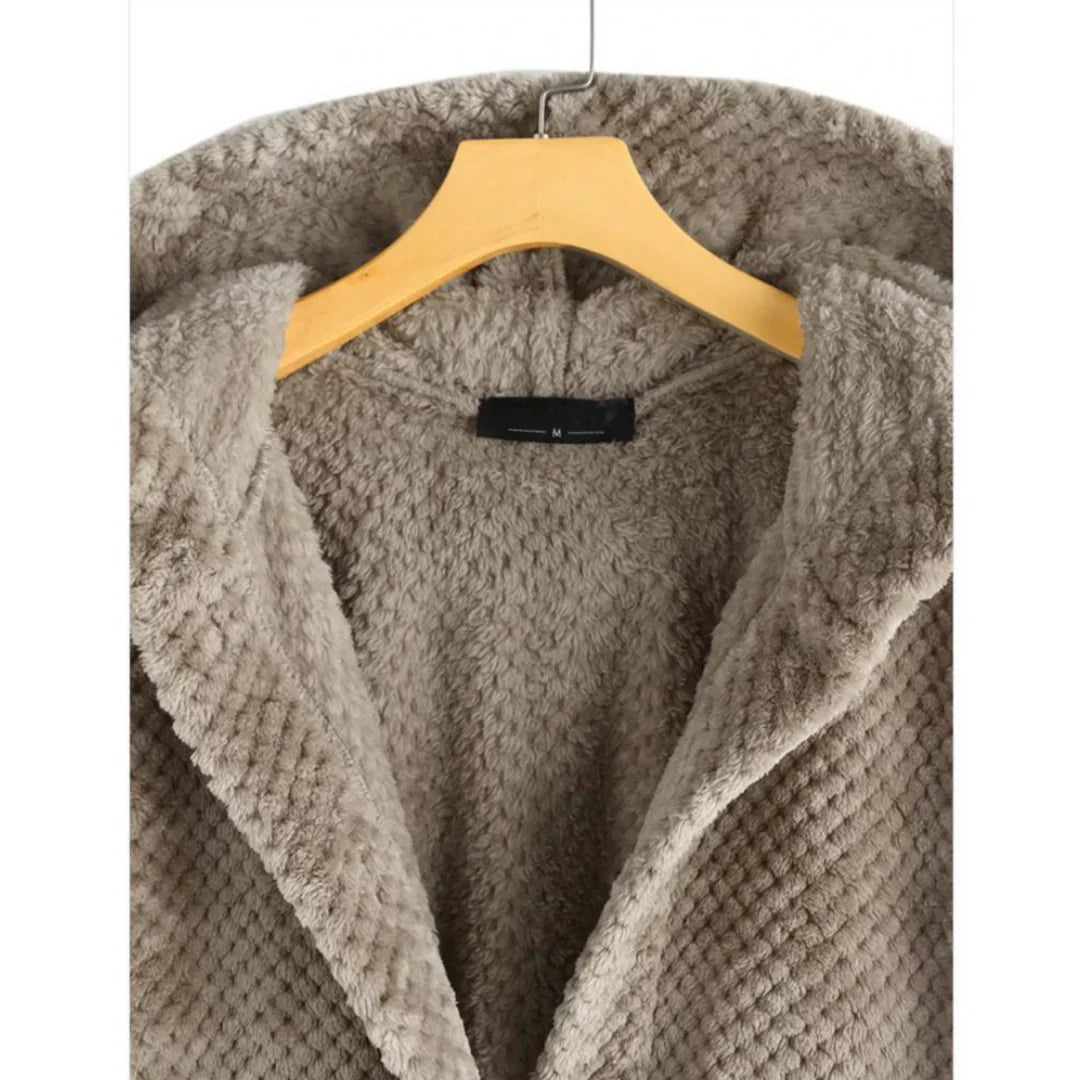 Olivia Sydney - Ribbed Hooded Coat