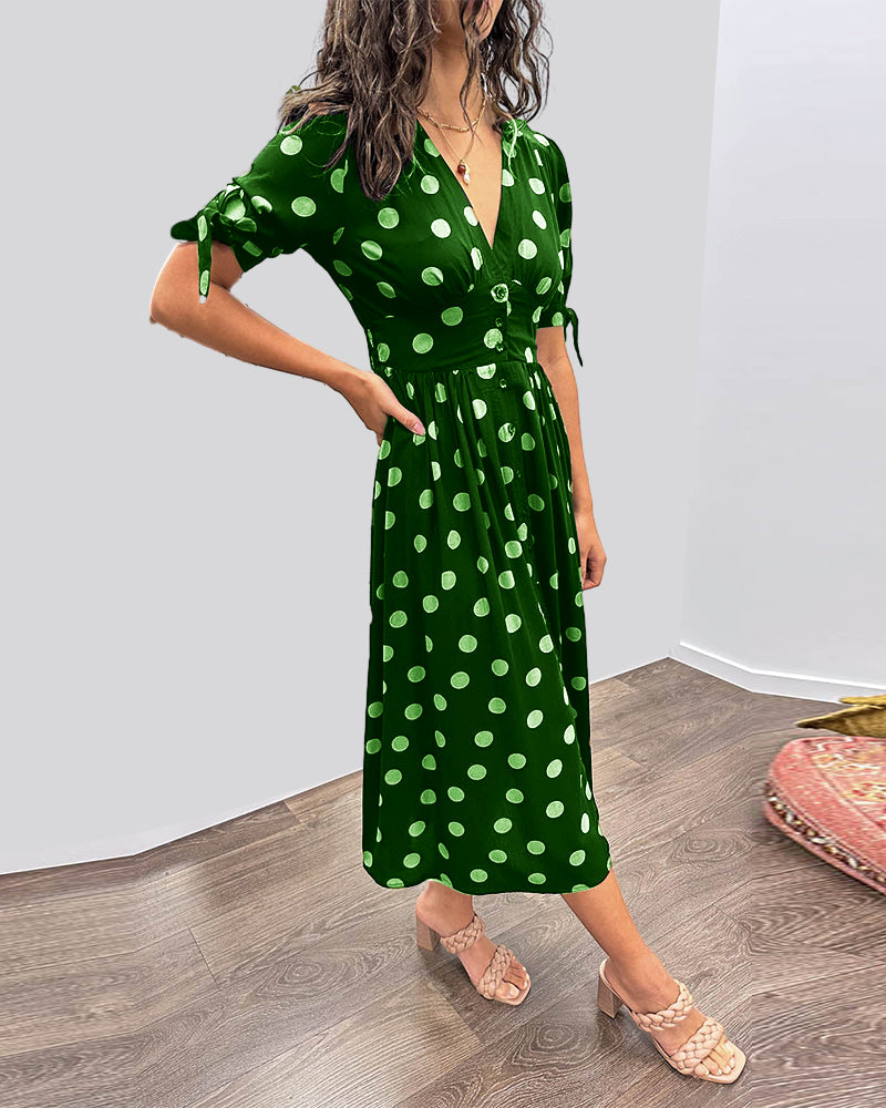 Olivia Sydney - Elegant Polka Dot Dress
