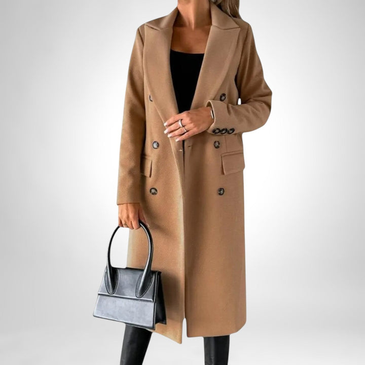 Olivia Sydney - Long Coat with Double Buttons