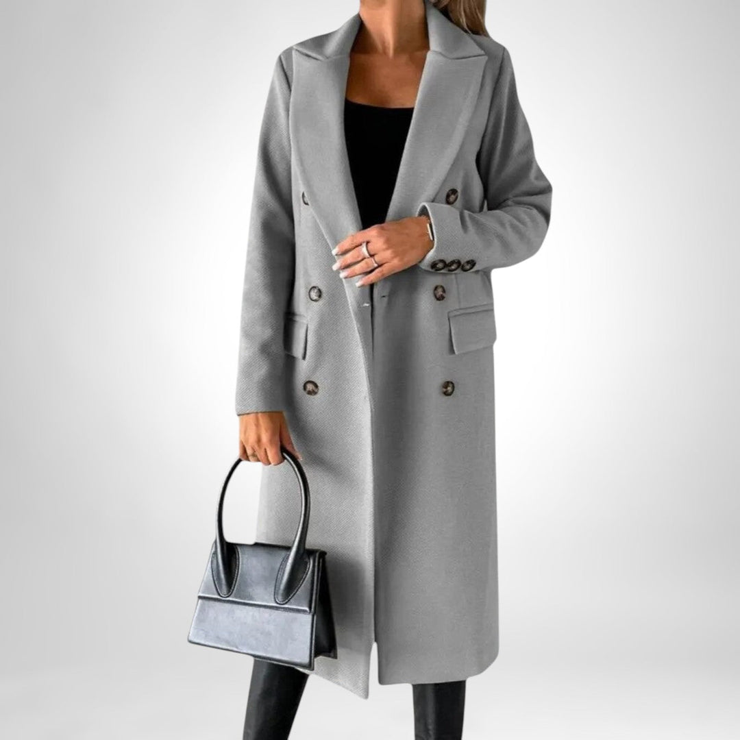 Olivia Sydney - Long Coat with Double Buttons