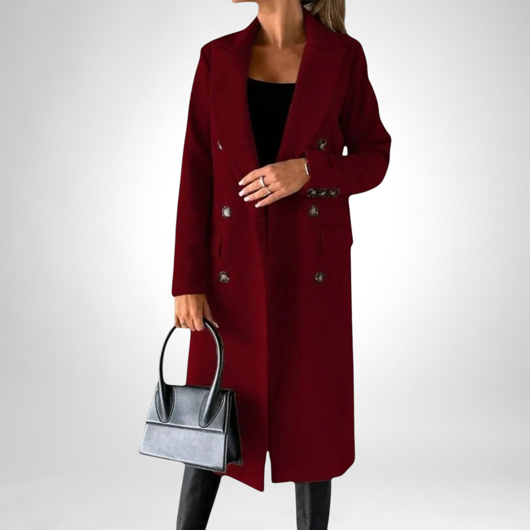 Olivia Sydney - Long Coat with Double Buttons