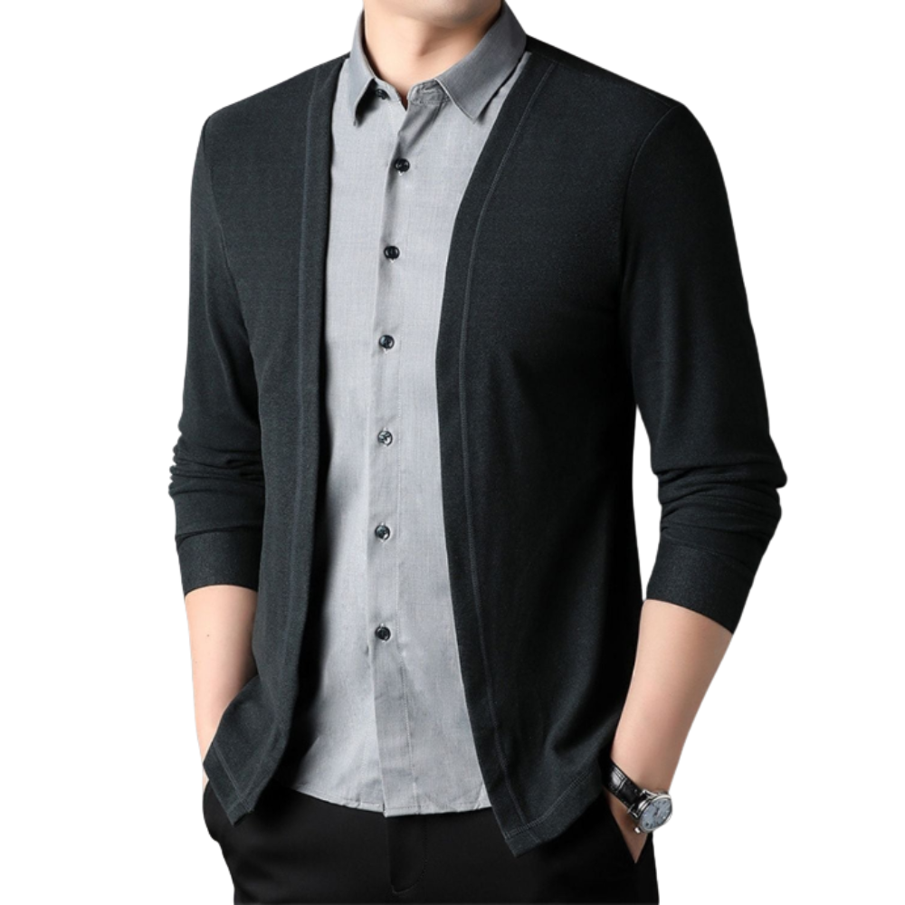 Olivia Sydney - 2-in-1 Shirt and Knit Jacket