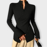 Michiko – Elegantna pletena majica slim fit kroja