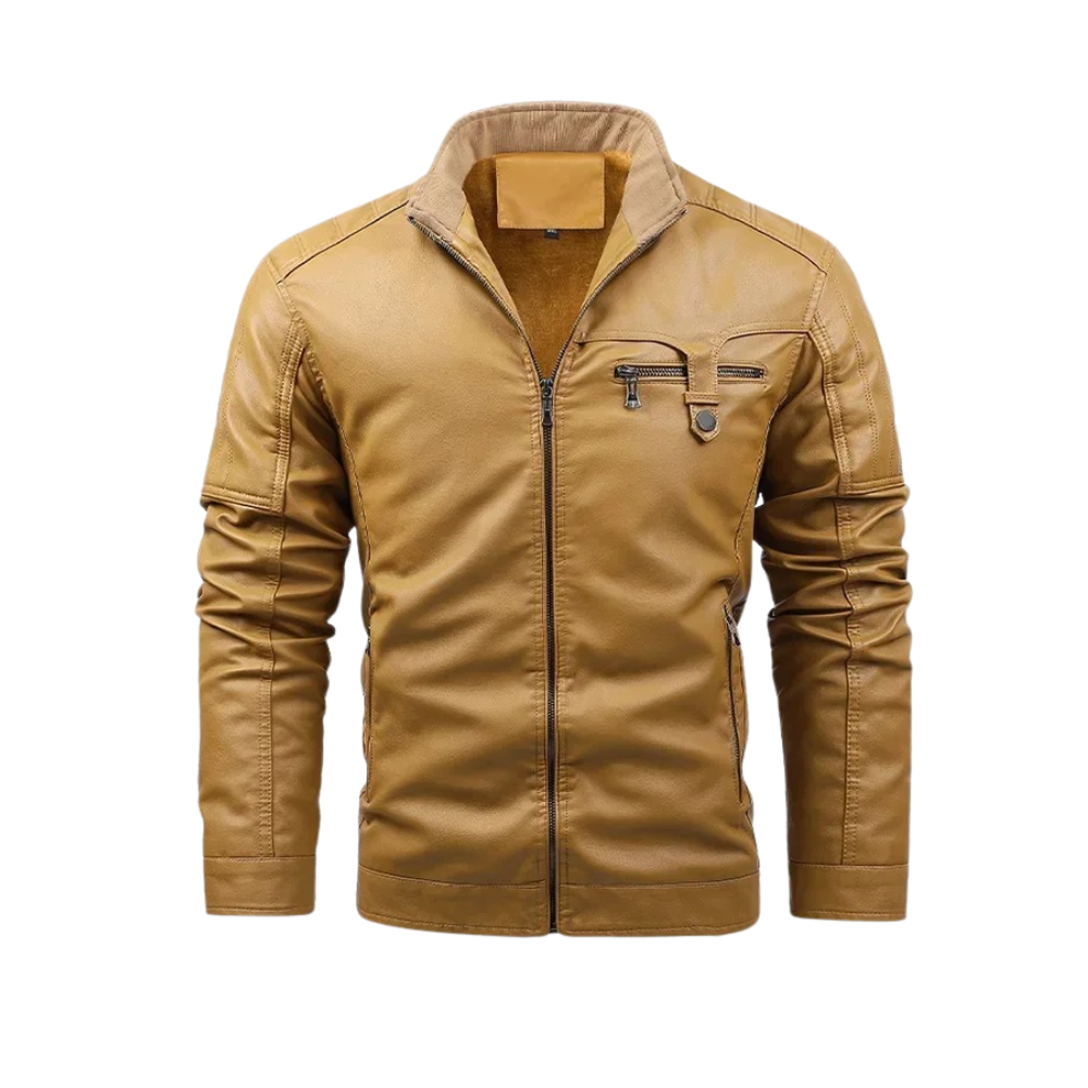 Olivia Sydney - Retro Wool Lined Leather Jacket