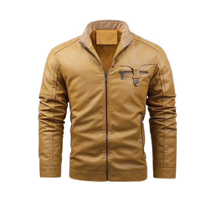 Olivia Sydney - Retro Wool Lined Leather Jacket