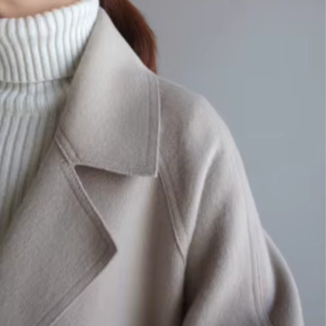 Olivia Sydney - Elegant coat with structured belt