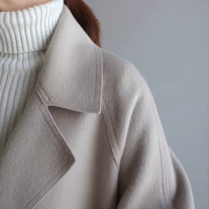 Olivia Sydney - Elegant coat with structured belt