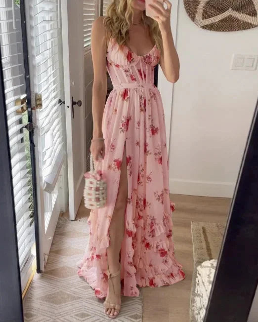Olivia Sydney - Floral Pattern Midi Dress