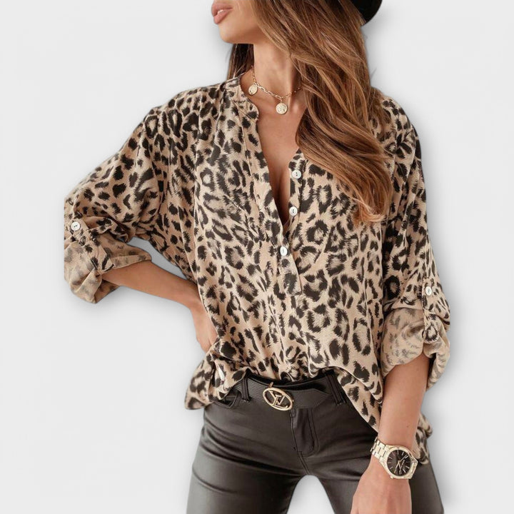 Olivia Sydney - Modern Leopard Print Blouse