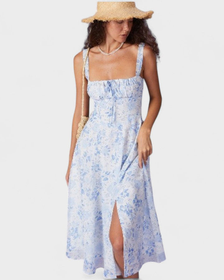 Olivia Sydney - Blue Floral Midi Dress