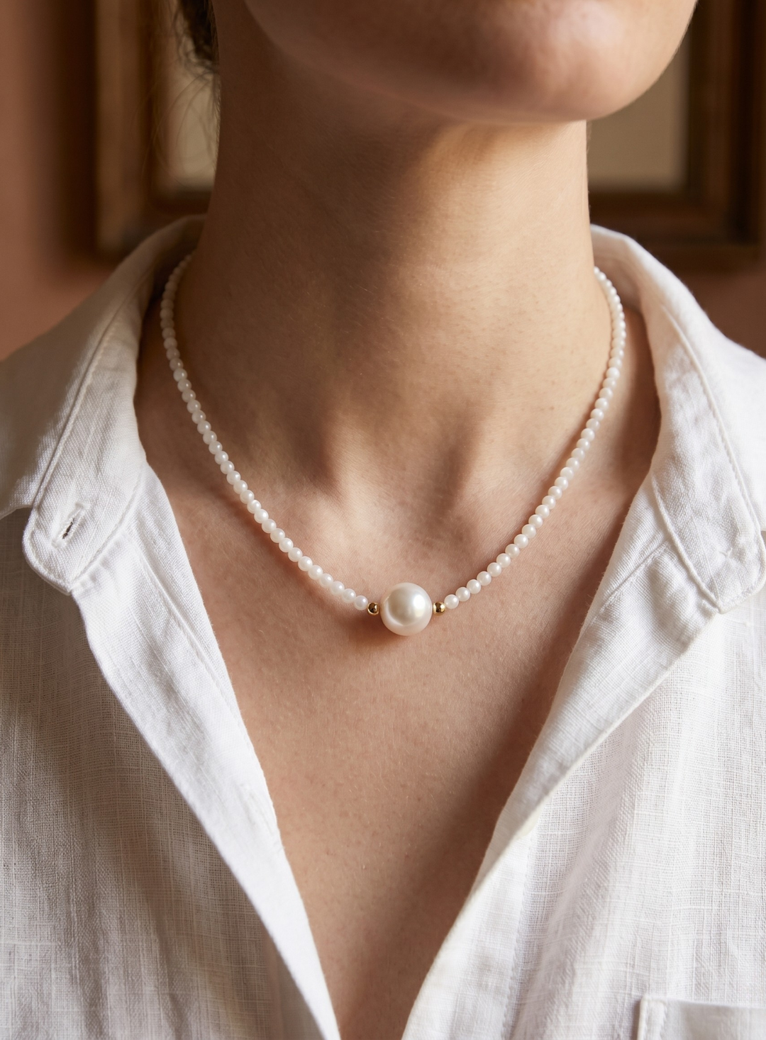 Olivia Sydney - Central Pearl Necklace