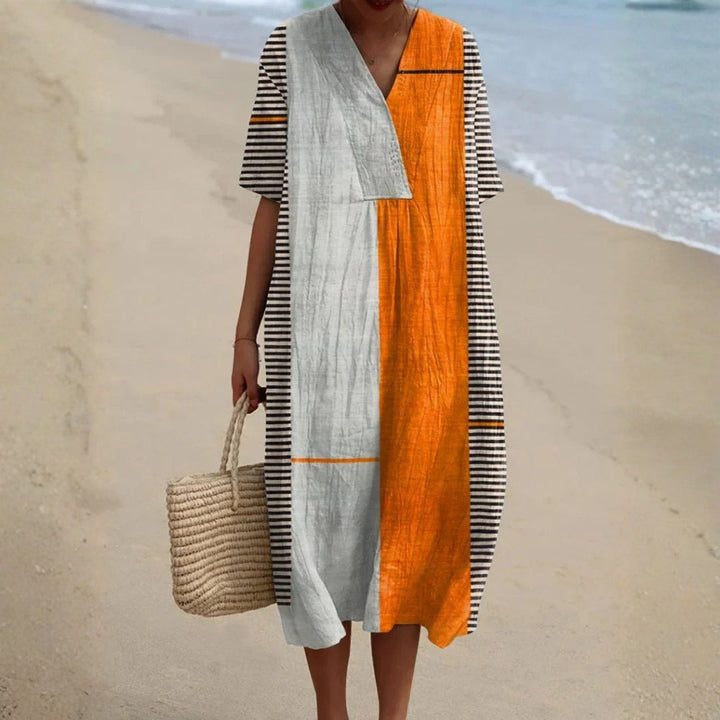 Olivia Sydney - Striped Geometric Dress